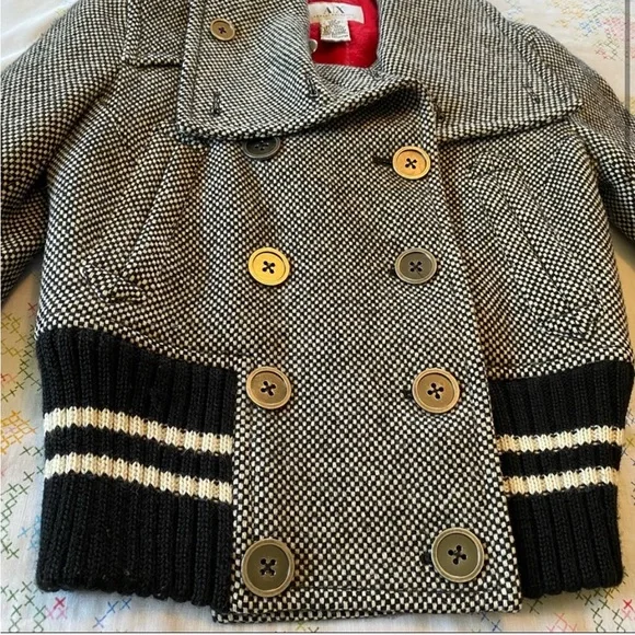 Women's A/X Armani Double Breasted Wool Coat - Picture 2 of 5